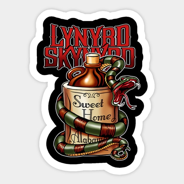 lynyrd Vintage Sticker by IJUL GONDRONGS